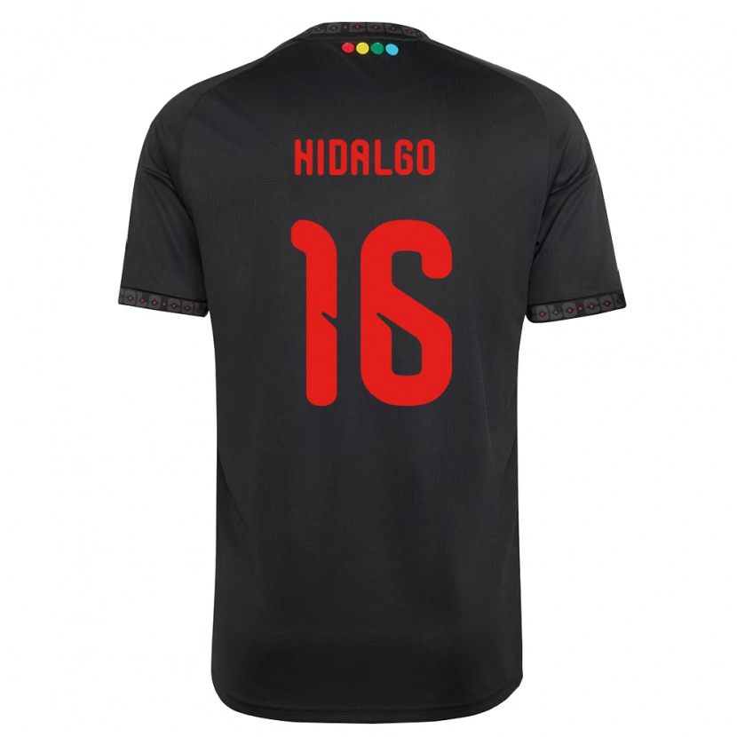 Danxen Kvinnor Fernanda Hidalgo #16 Svart Röd Bortatröja Matchtröjor 2026/27 Tröjor T-Tröja