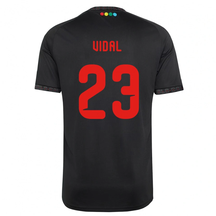Danxen Kvinnor Arturo Vidal #23 Svart Röd Bortatröja Matchtröjor 2026/27 Tröjor T-Tröja