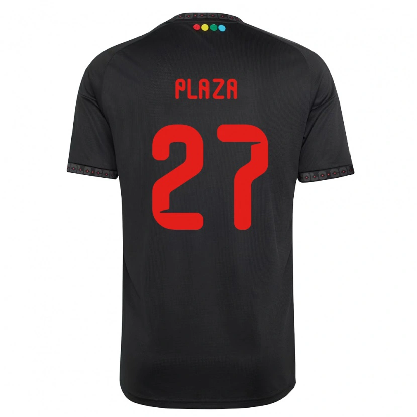 Danxen Kvinnor Diego Plaza #27 Svart Röd Bortatröja Matchtröjor 2026/27 Tröjor T-Tröja