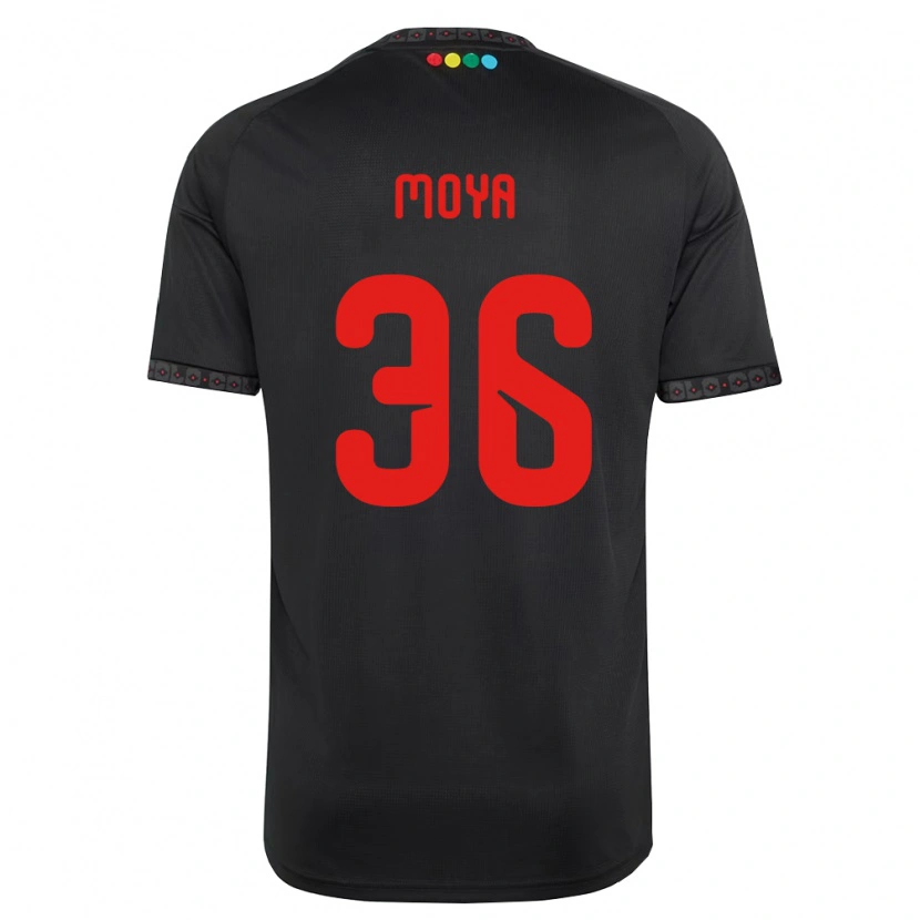 Danxen Kvinnor Matías Moya G. #36 Svart Röd Bortatröja Matchtröjor 2026/27 Tröjor T-Tröja