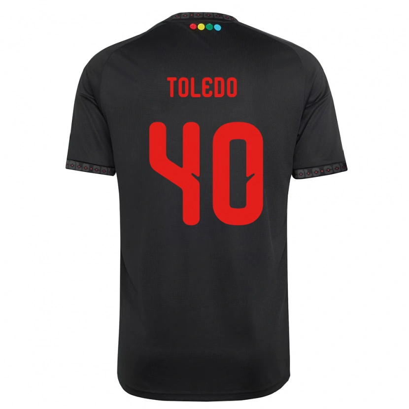 Danxen Kvinnor Miguel Toledo #40 Svart Röd Bortatröja Matchtröjor 2026/27 Tröjor T-Tröja