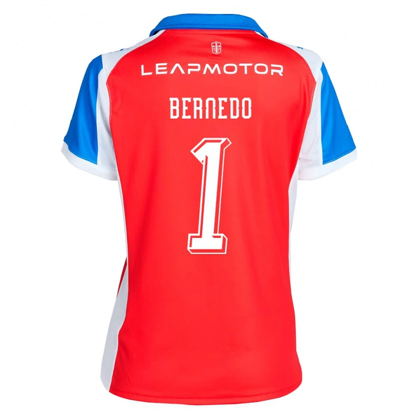 Danxen Kvinnor Vicente Bernedo #1 Röd Blå Bortatröja Matchtröjor 2026/27 Tröjor T-Tröja