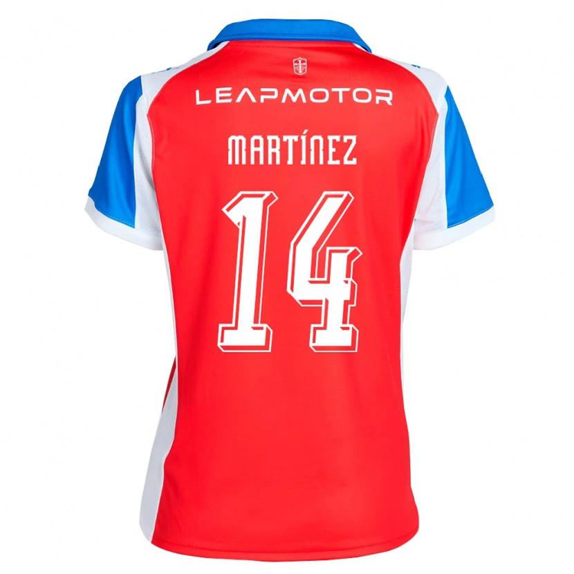 Danxen Kvinnor Jimmy Martínez #14 Röd Blå Bortatröja Matchtröjor 2026/27 Tröjor T-Tröja