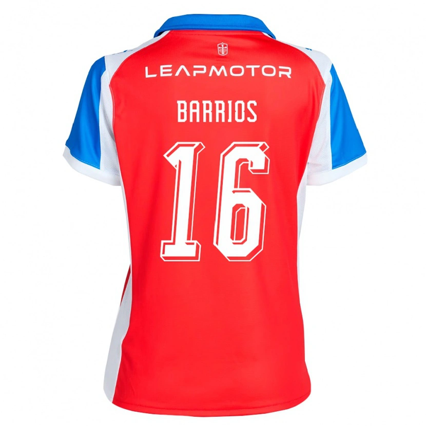 Danxen Kvinnor Martín Barrios #16 Röd Blå Bortatröja Matchtröjor 2026/27 Tröjor T-Tröja