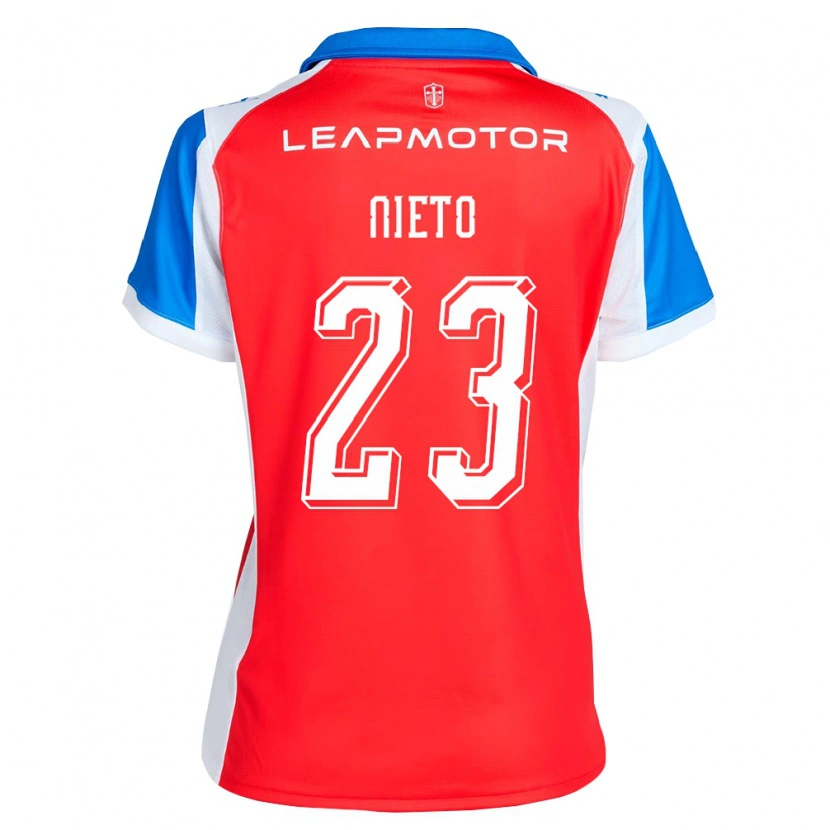 Danxen Kvinnor Byron Nieto #23 Röd Blå Bortatröja Matchtröjor 2026/27 Tröjor T-Tröja