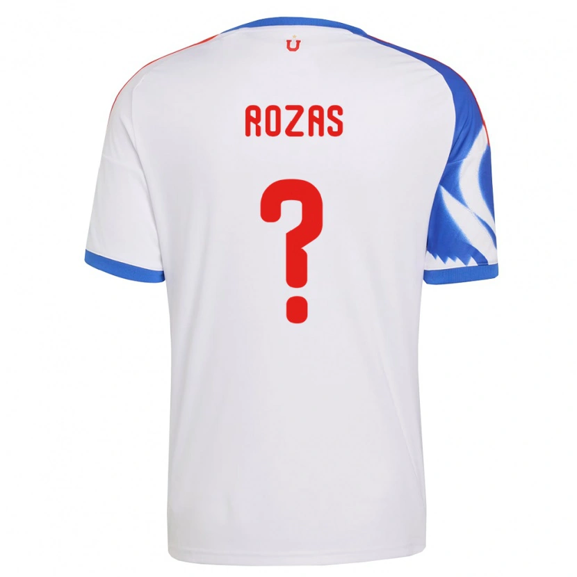 Danxen Kvinnor Sergio Rozas #0 Vit Marinblå Bortatröja Matchtröjor 2026/27 Tröjor T-Tröja