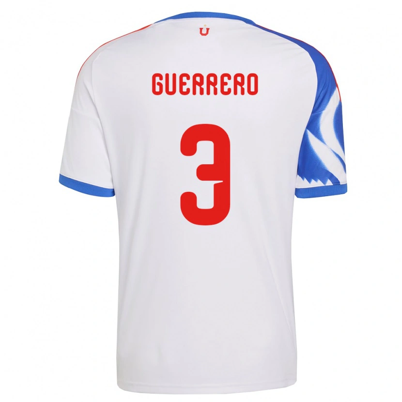 Danxen Kvinnor Carla Guerrero #3 Vit Marinblå Bortatröja Matchtröjor 2026/27 Tröjor T-Tröja