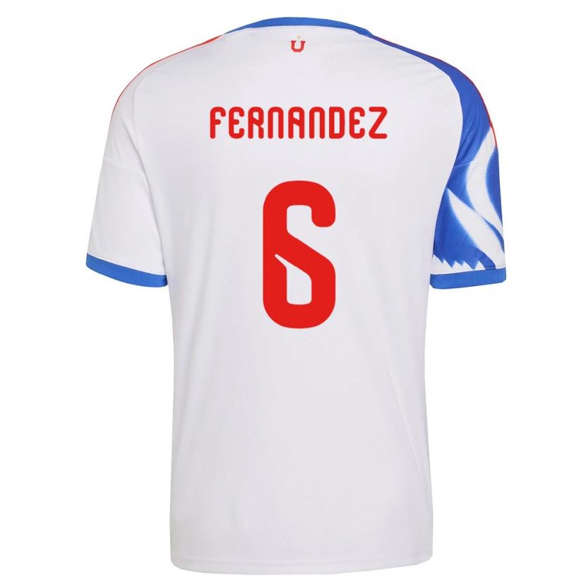 Danxen Kvinnor Nicolás Fernández #6 Vit Marinblå Bortatröja Matchtröjor 2026/27 Tröjor T-Tröja