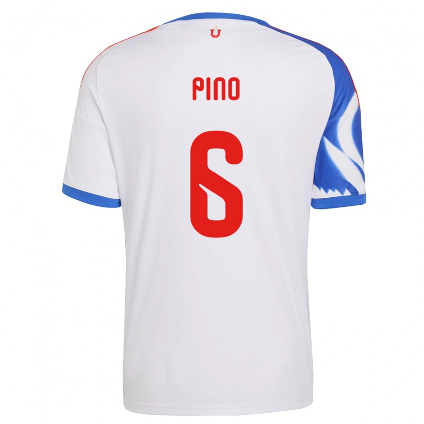 Danxen Kvinnor Gisela Pino #6 Vit Marinblå Bortatröja Matchtröjor 2026/27 Tröjor T-Tröja