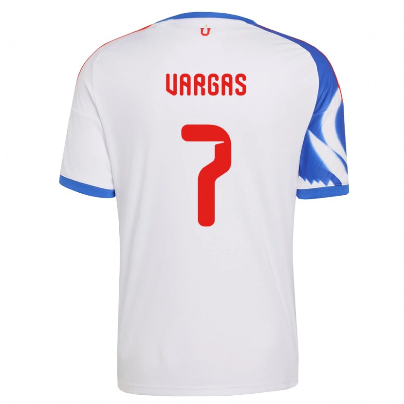 Danxen Kvinnor Jeisson Vargas #7 Vit Marinblå Bortatröja Matchtröjor 2026/27 Tröjor T-Tröja