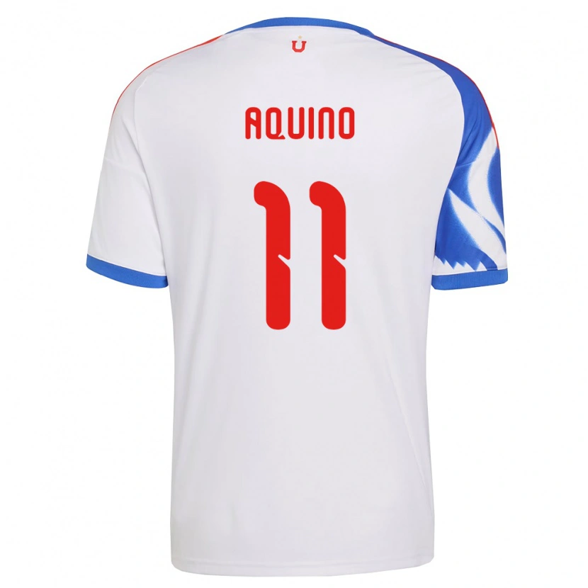 Danxen Kvinnor Yisel Aquino #11 Vit Marinblå Bortatröja Matchtröjor 2026/27 Tröjor T-Tröja