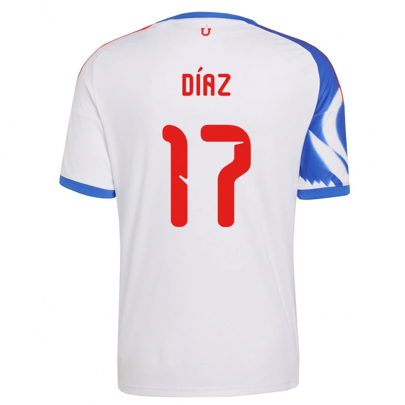 Danxen Kvinnor Benjamín Díaz #17 Vit Marinblå Bortatröja Matchtröjor 2026/27 Tröjor T-Tröja