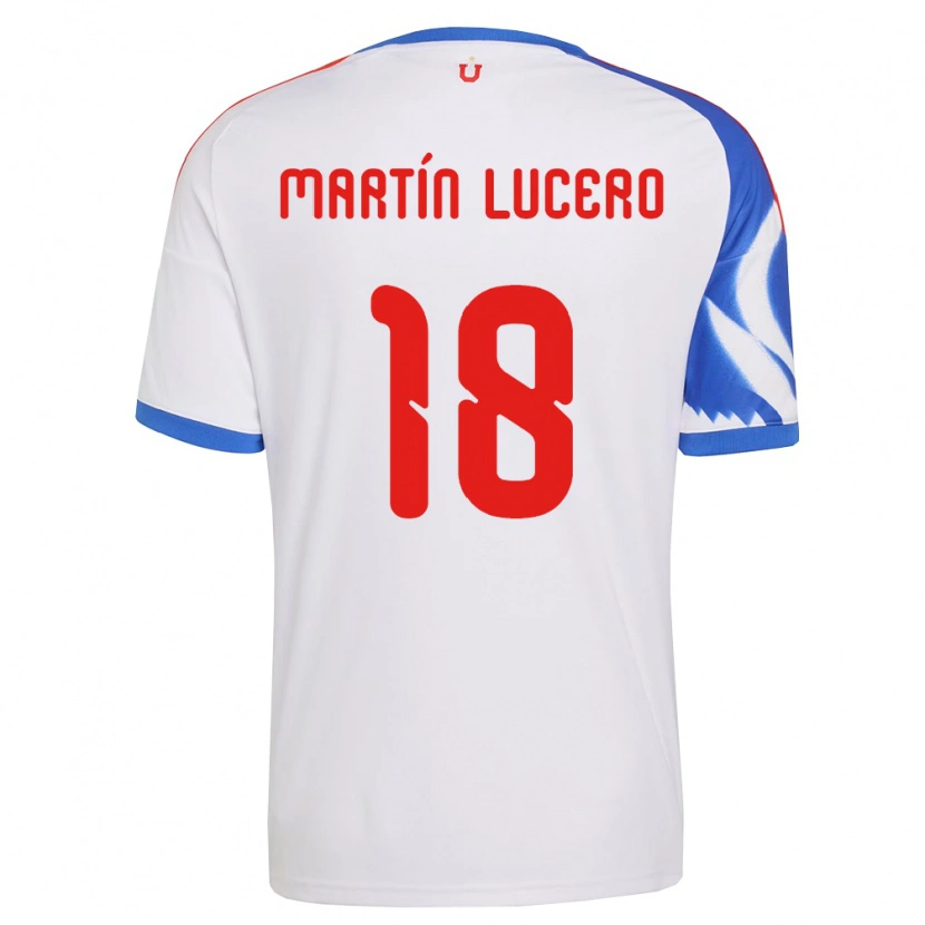 Danxen Kvinnor Juan Martín Lucero #18 Vit Marinblå Bortatröja Matchtröjor 2026/27 Tröjor T-Tröja