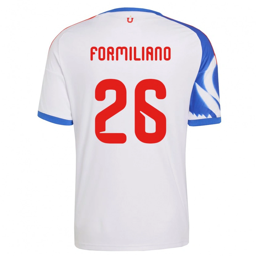 Danxen Kvinnor Fabricio Formiliano #26 Vit Marinblå Bortatröja Matchtröjor 2026/27 Tröjor T-Tröja