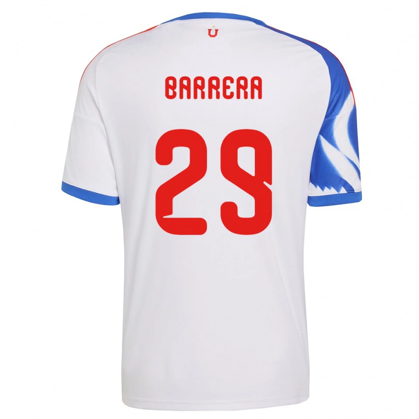 Danxen Kvinnor Lucas Barrera #29 Vit Marinblå Bortatröja Matchtröjor 2026/27 Tröjor T-Tröja