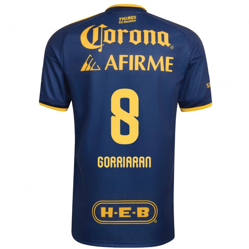 Danxen Kvinnor Fernando Gorriarán #8 Kungligt Blå Gul Bortatröja Matchtröjor 2026/27 Tröjor T-Tröja