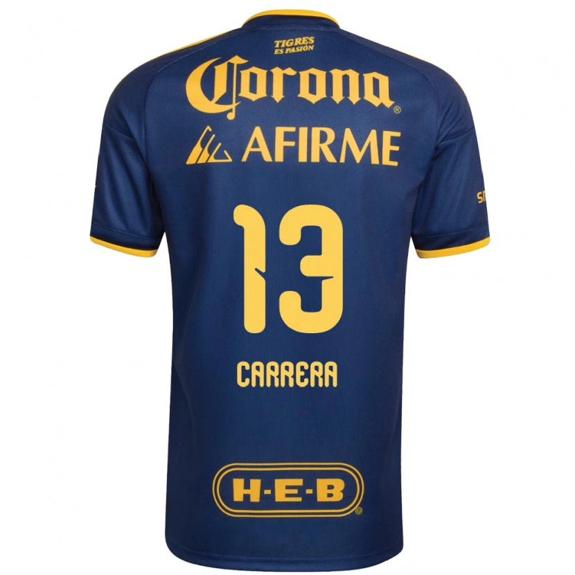 Danxen Kvinnor Antonio Carrera #13 Kungligt Blå Gul Bortatröja Matchtröjor 2026/27 Tröjor T-Tröja