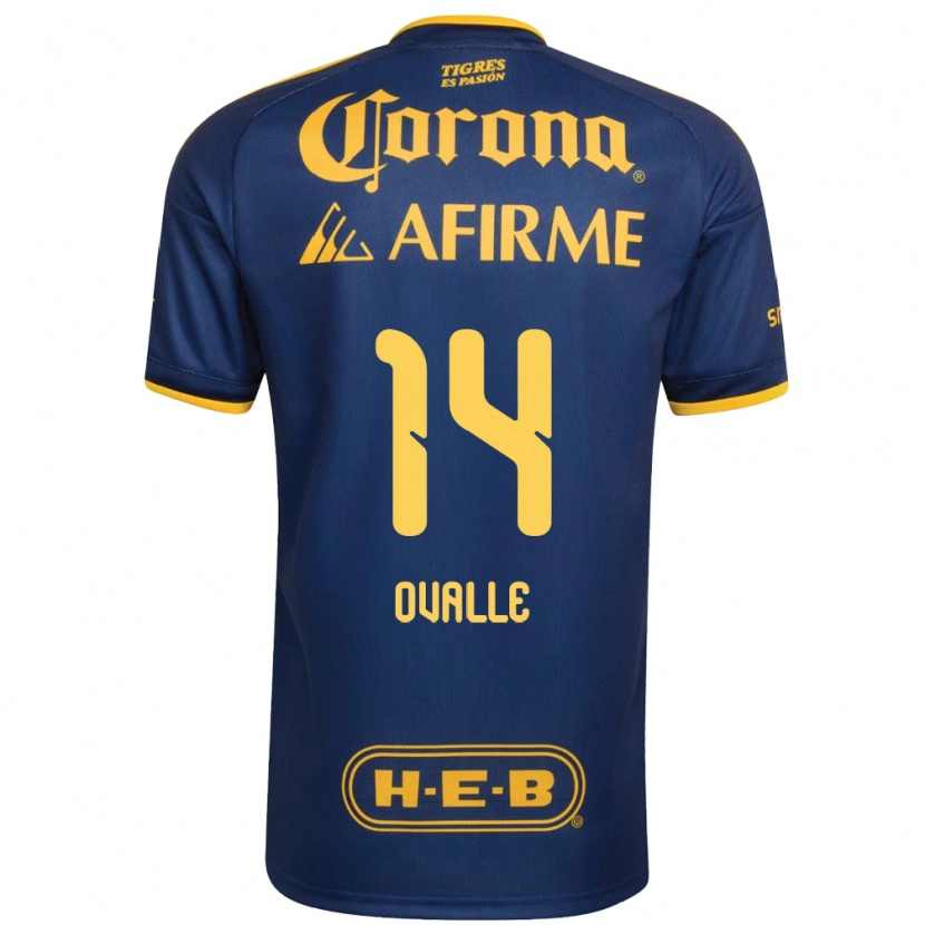 Danxen Kvinnor Lizbeth Ovalle #14 Kungligt Blå Gul Bortatröja Matchtröjor 2026/27 Tröjor T-Tröja