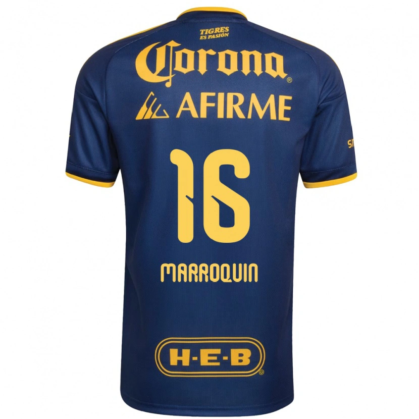 Danxen Kvinnor Ammanda Marroquin #16 Kungligt Blå Gul Bortatröja Matchtröjor 2026/27 Tröjor T-Tröja