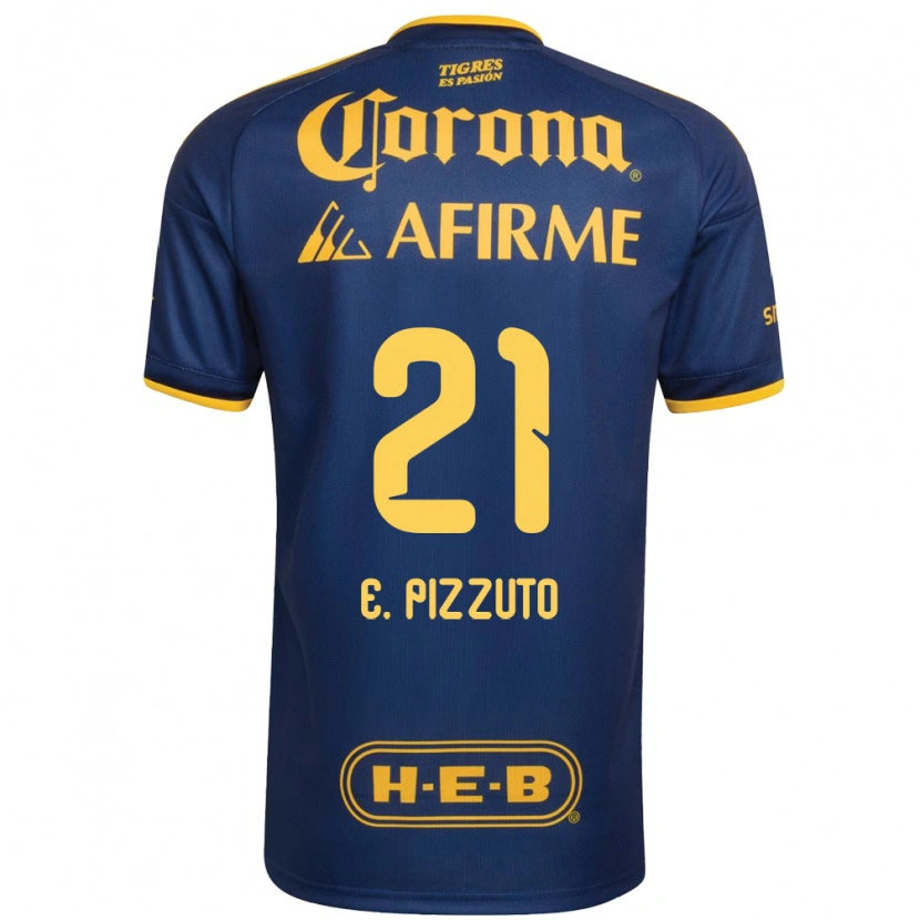 Danxen Kvinnor Eugenio Pizzuto #21 Kungligt Blå Gul Bortatröja Matchtröjor 2026/27 Tröjor T-Tröja