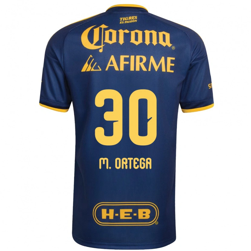 Danxen Kvinnor Miguel Ortega #30 Kungligt Blå Gul Bortatröja Matchtröjor 2026/27 Tröjor T-Tröja