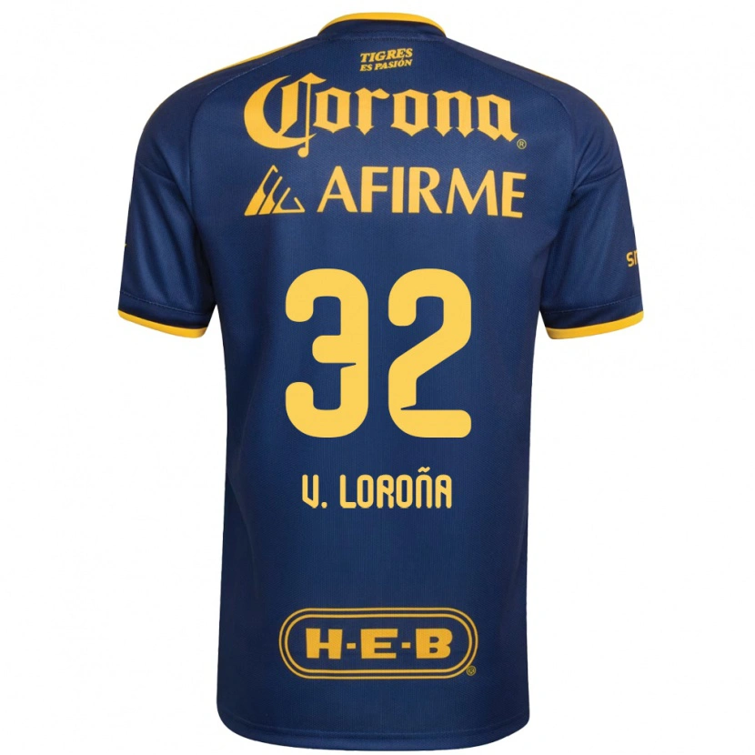 Danxen Kvinnor Vladímir Loroña #32 Kungligt Blå Gul Bortatröja Matchtröjor 2026/27 Tröjor T-Tröja