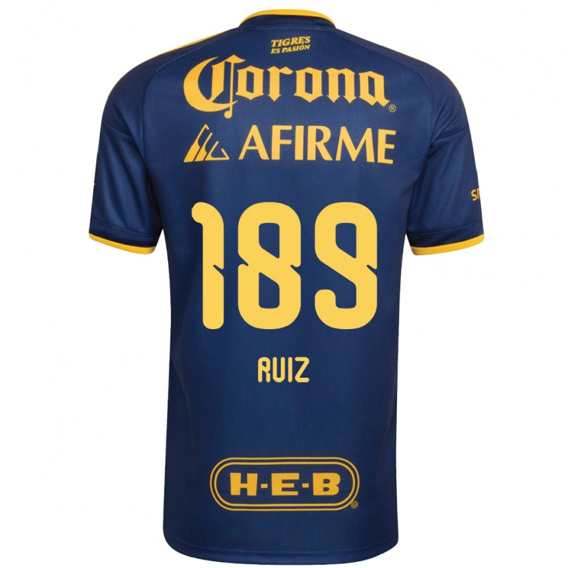 Danxen Kvinnor Óscar Ruiz #189 Kungligt Blå Gul Bortatröja Matchtröjor 2026/27 Tröjor T-Tröja
