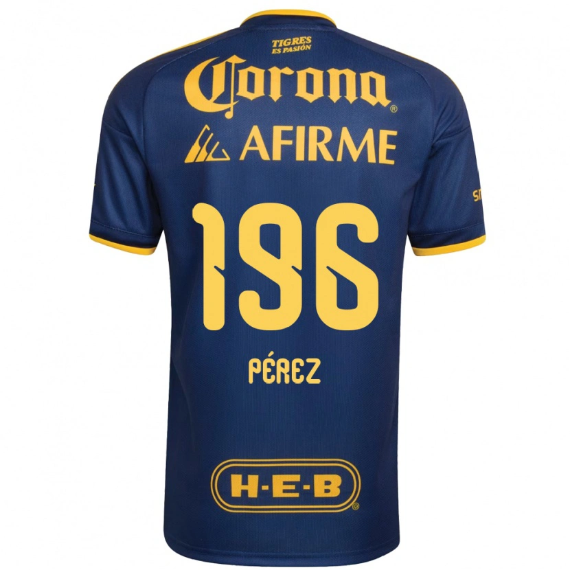 Danxen Kvinnor Axel Pérez #196 Kungligt Blå Gul Bortatröja Matchtröjor 2026/27 Tröjor T-Tröja