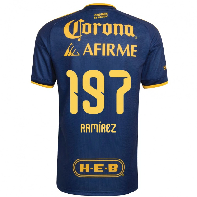 Danxen Kvinnor Ángel Ramírez #197 Kungligt Blå Gul Bortatröja Matchtröjor 2026/27 Tröjor T-Tröja