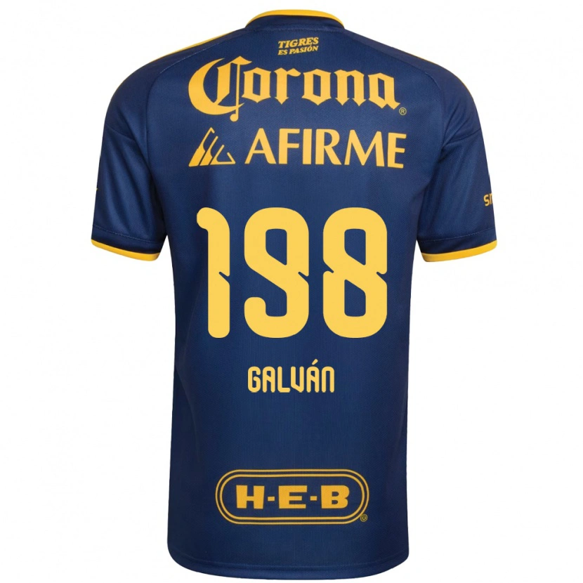 Danxen Kvinnor Isac Galván #198 Kungligt Blå Gul Bortatröja Matchtröjor 2026/27 Tröjor T-Tröja