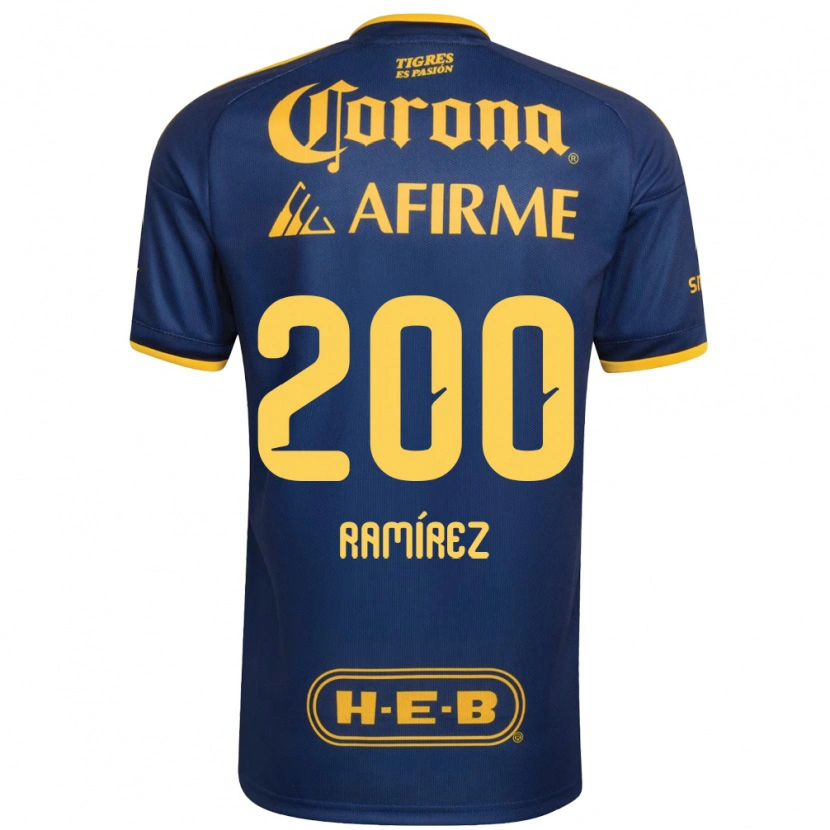 Danxen Kvinnor Diego Ramírez #200 Kungligt Blå Gul Bortatröja Matchtröjor 2026/27 Tröjor T-Tröja