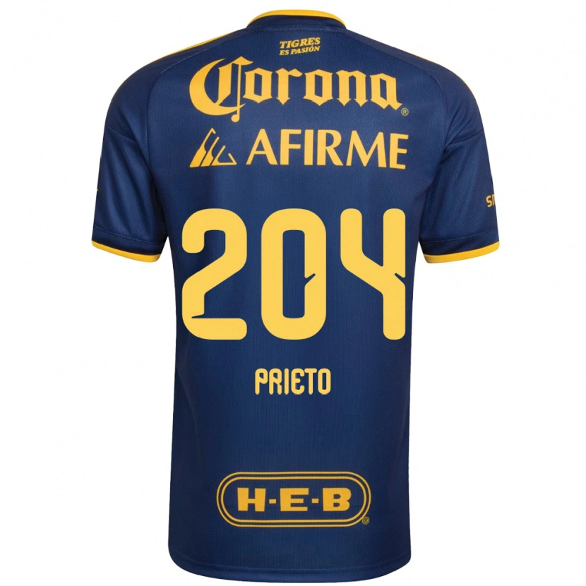 Danxen Kvinnor Leonel Prieto #204 Kungligt Blå Gul Bortatröja Matchtröjor 2026/27 Tröjor T-Tröja
