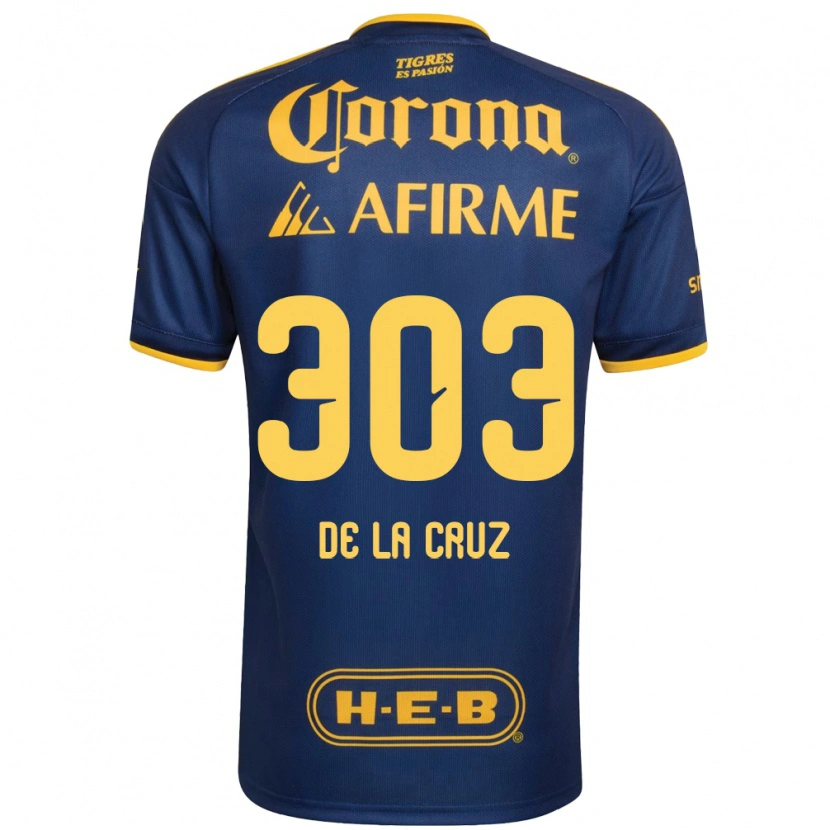 Danxen Kvinnor Erick De La Cruz #303 Kungligt Blå Gul Bortatröja Matchtröjor 2026/27 Tröjor T-Tröja