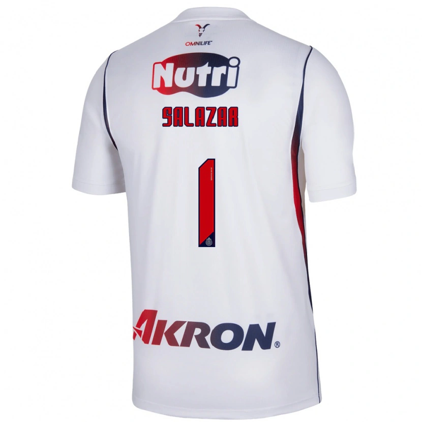 Danxen Kvinnor Viridiana Salazar #1 Vit Marinblå Bortatröja Matchtröjor 2026/27 Tröjor T-Tröja