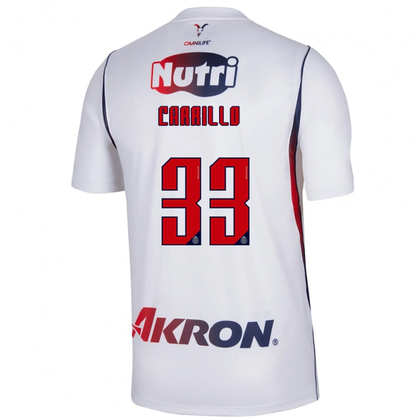 Danxen Kvinnor Jordán Carrillo #33 Vit Marinblå Bortatröja Matchtröjor 2026/27 Tröjor T-Tröja