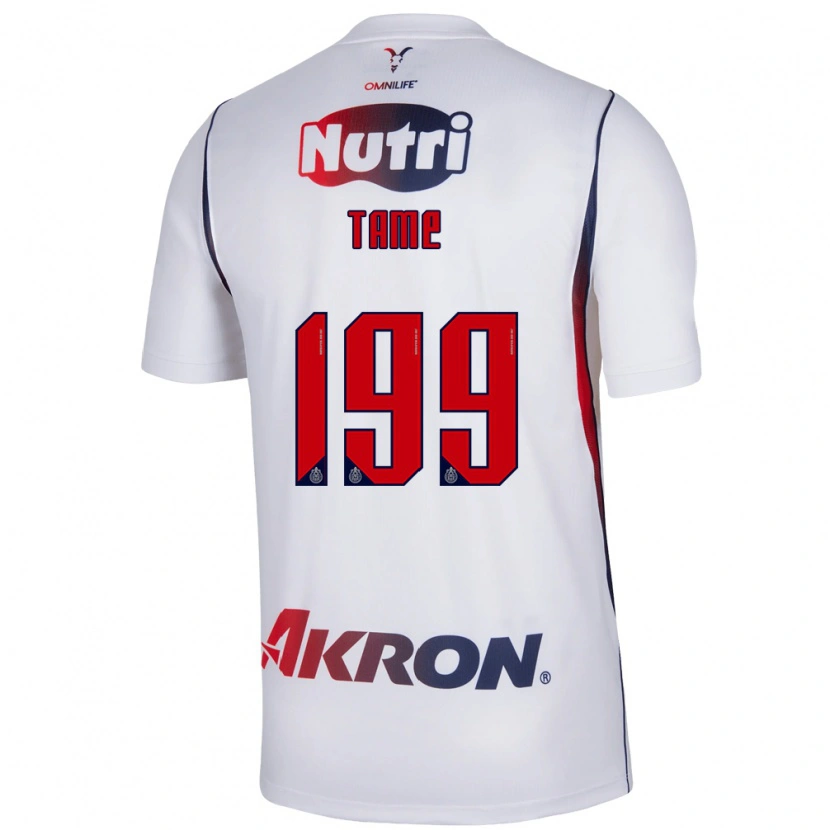 Danxen Kvinnor Emilio Tame #199 Vit Marinblå Bortatröja Matchtröjor 2026/27 Tröjor T-Tröja