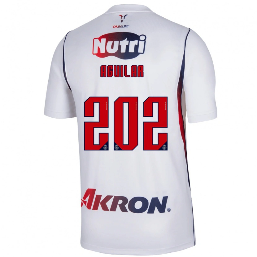 Danxen Kvinnor Erick Aguilar #202 Vit Marinblå Bortatröja Matchtröjor 2026/27 Tröjor T-Tröja