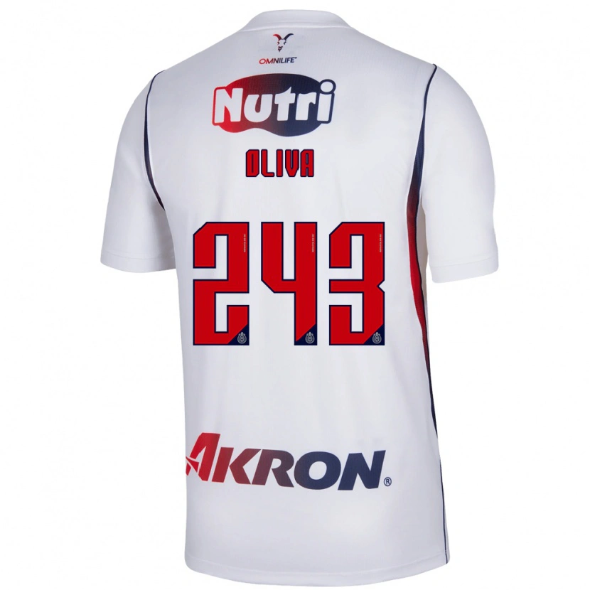 Danxen Kvinnor Diego Oliva #243 Vit Marinblå Bortatröja Matchtröjor 2026/27 Tröjor T-Tröja