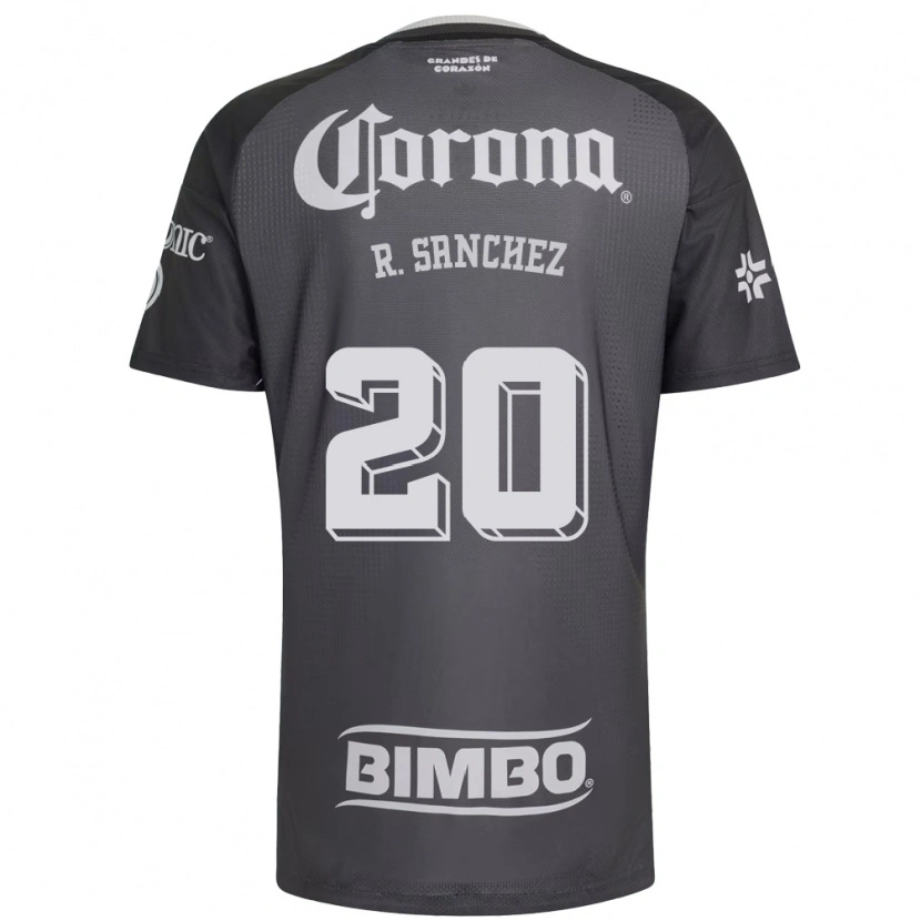 Danxen Kvinnor Richard Sanchez #20 Grå Vit Svart Bortatröja Matchtröjor 2026/27 Tröjor T-Tröja