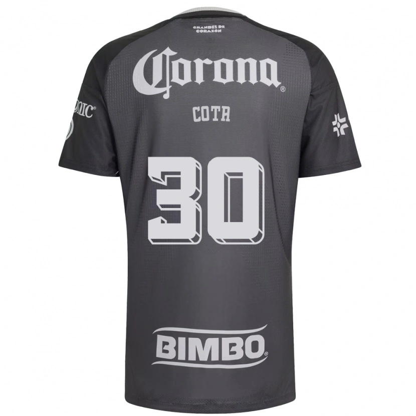Danxen Kvinnor Rodolfo Cota #30 Grå Vit Svart Bortatröja Matchtröjor 2026/27 Tröjor T-Tröja