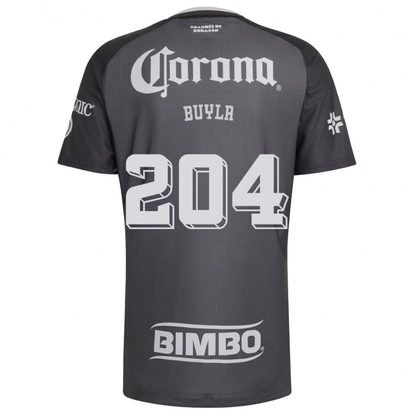Danxen Kvinnor Hugo Buyla #204 Grå Vit Svart Bortatröja Matchtröjor 2026/27 Tröjor T-Tröja