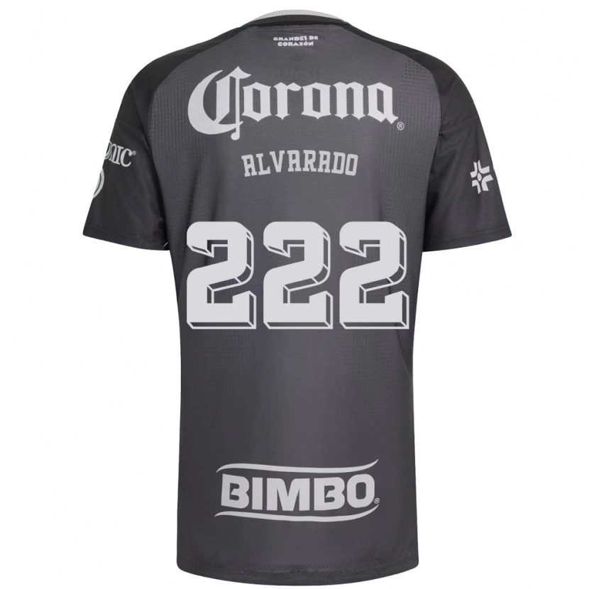 Danxen Kvinnor Daniel Alvarado #222 Grå Vit Svart Bortatröja Matchtröjor 2026/27 Tröjor T-Tröja