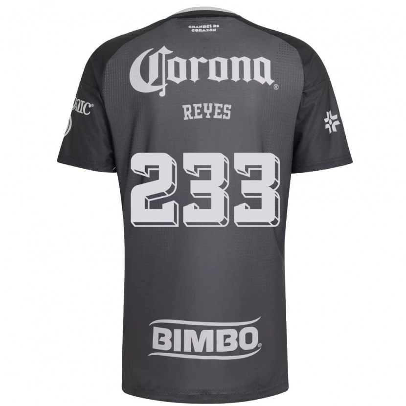 Danxen Kvinnor Andrés Reyes #233 Grå Vit Svart Bortatröja Matchtröjor 2026/27 Tröjor T-Tröja