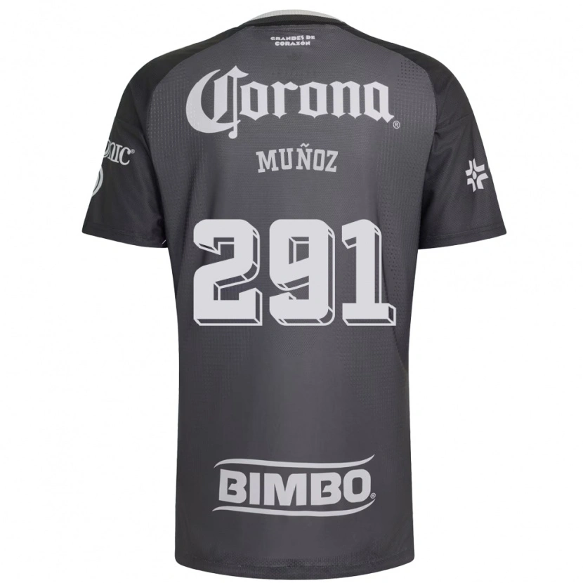 Danxen Kvinnor Jorge Muñoz #291 Grå Vit Svart Bortatröja Matchtröjor 2026/27 Tröjor T-Tröja