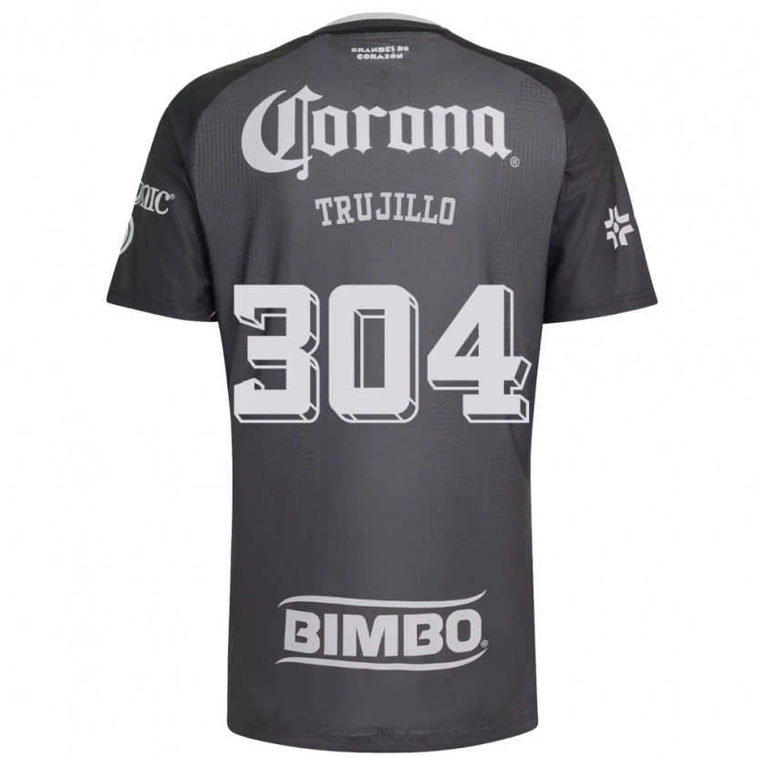Danxen Kvinnor Luis Trujillo #304 Grå Vit Svart Bortatröja Matchtröjor 2026/27 Tröjor T-Tröja