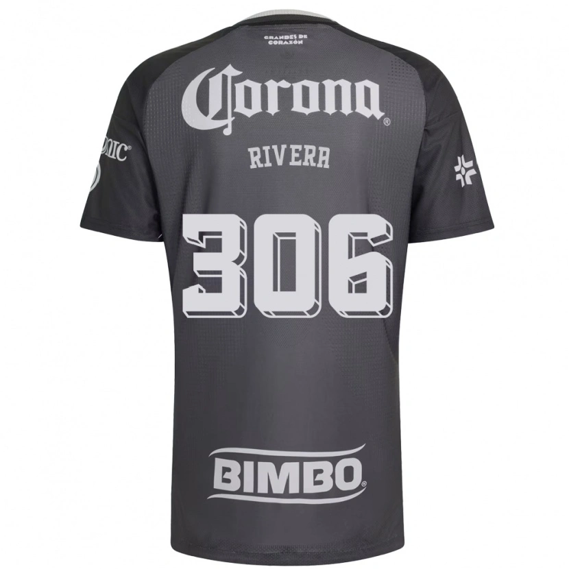 Danxen Kvinnor Miguel Rivera #306 Grå Vit Svart Bortatröja Matchtröjor 2026/27 Tröjor T-Tröja