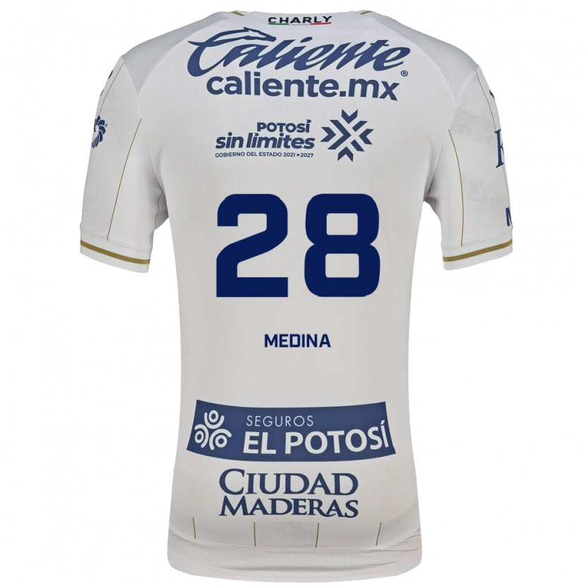 Danxen Kvinnor Jesús Medina #28 Vit Blå Bortatröja Matchtröjor 2026/27 Tröjor T-Tröja