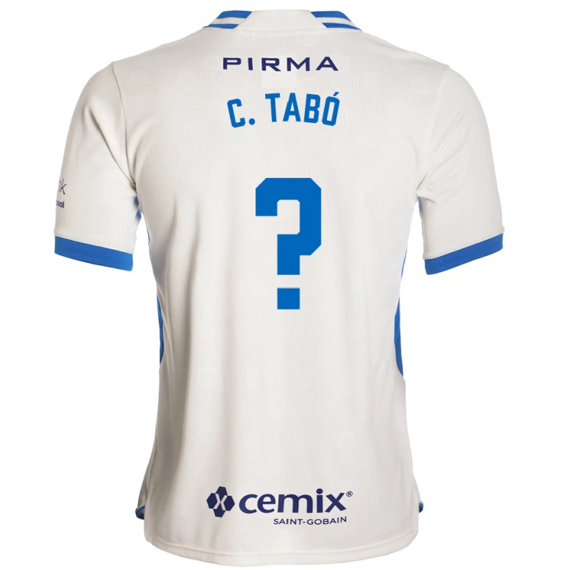Danxen Kvinnor Christian Tabo #0 Vit Blå Röd Bortatröja Matchtröjor 2026/27 Tröjor T-Tröja