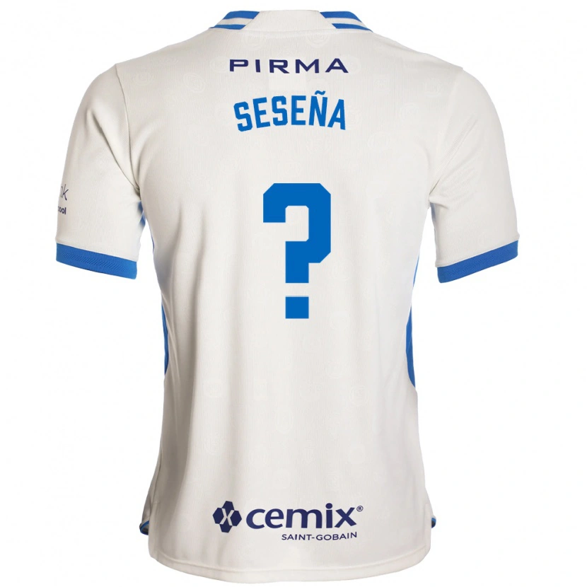 Danxen Kvinnor Miguel Seseña #0 Vit Blå Röd Bortatröja Matchtröjor 2026/27 Tröjor T-Tröja