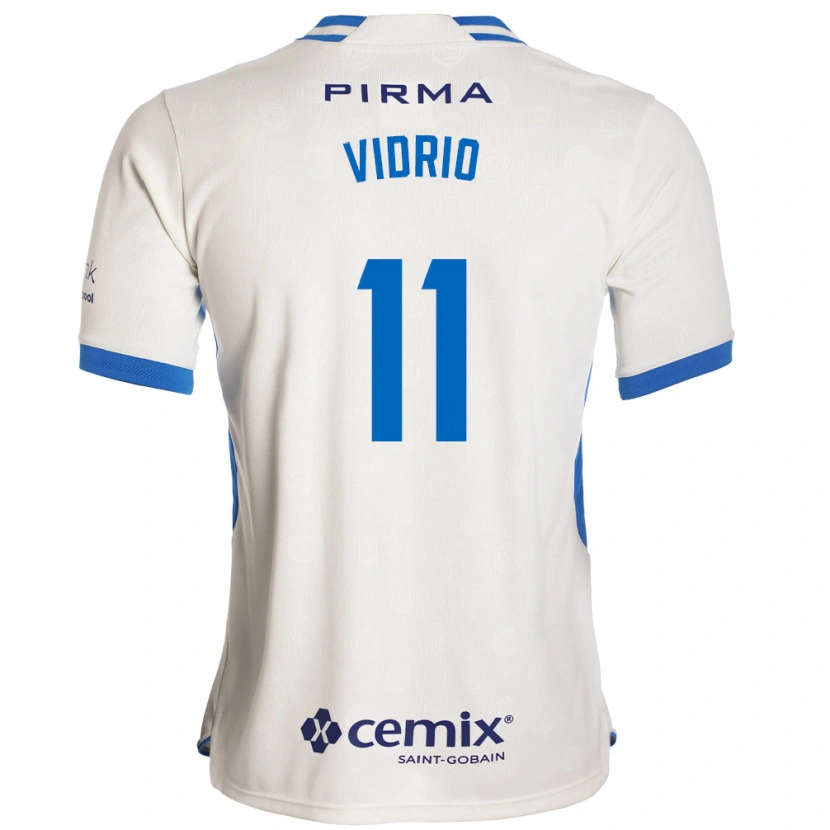 Danxen Kvinnor Nailea Vidrio #11 Vit Blå Röd Bortatröja Matchtröjor 2026/27 Tröjor T-Tröja